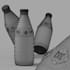 do 3d bottle product visualization and label design