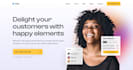 design a professional website hero banner or header