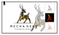 make a monoline robotic animal logo design