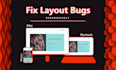 develop or fix react js, javascript, next js, website layout bugs and problems
