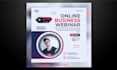 design webinar, business flyers or promotional flyers
