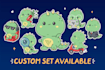 create custom kawaii character, mascot or sticker set