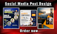 do creative impressive social media post, banner, ads design