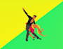 make dance logo with satisfaction guaranteed