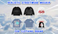 create realistic streetwear mockups for your clothing brand