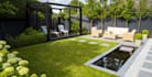do backyard landscape design, pool, fireplace and garden design