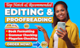 professionally proofread, edit, rewrite and paraphrase your document