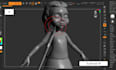 make 3d sculpture model, clean up head scan in zbrush for 3d print