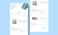 create a modern responsive HTML landing page