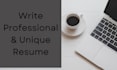 write professional resume, CV