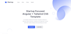 develop angular web page design using tailwindcss