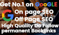 do on page seo for google index