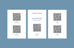 design your table tent, or food tent with a qr code