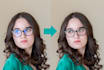 perfectly remove eyeglass glare or reflection and retouch sunglasses