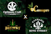 cannabis cbd oil hemp marijuana logo