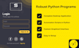 make python project gui algorithm and programming
