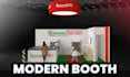 design trade show booth with modern concept