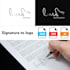 redraw your signature from scratch