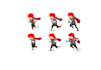 create pixel art character animation sprite sheet