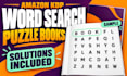 create word search and sudoku puzzle books for amazon KDP