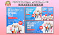 create professional web banner, header, ads and attractive website banner design