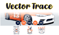 vectorize your logo or image with manual vector tracing