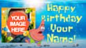 make a happy birthday video greeting from spongebob