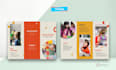 design education flyer bifold, trifold