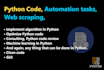develop custom python scripts for automation and web scraping