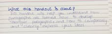 do handwriting notes, assignments and letters