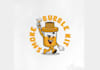design creative smoke king logo with satisfaction guaranteed