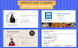 makes animated email signature by HTML code
