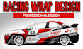 do car wrap, racing car wrap and itasha wrap design