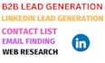 do b2b lead generation for business database and potential sales by linkedin