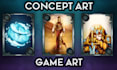 do concept art, assets or game art for your project