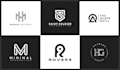do design unique and initials minimal business logo