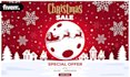 do merry christmas design, greeting card and digital flyer