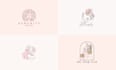create elegant feminine modern logo design