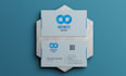 design minimal modern simple elegant business card and free letterhead