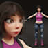 turn 2d to 3d character modeling, games, film, rig and animate, unity, ue, model