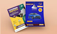 design flyer poster business card or banner