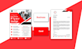 design letterhead, digital flyer, eddm postcard, brand identity, branding kit,