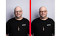 remove reflection and glare from glasses and retouching