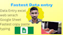 do perfect data entry, copy paste, typing, web research