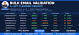 do bulk email validation, verification and list cleaning