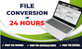 convert pdf to word