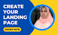 create responsive HTML landing page