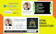 create clickable HTML email signature, outlook, gmail, mac signature