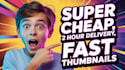 design attractive thumbnail within 2 hour for any video