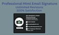 create a clickable, animated HTML email signature